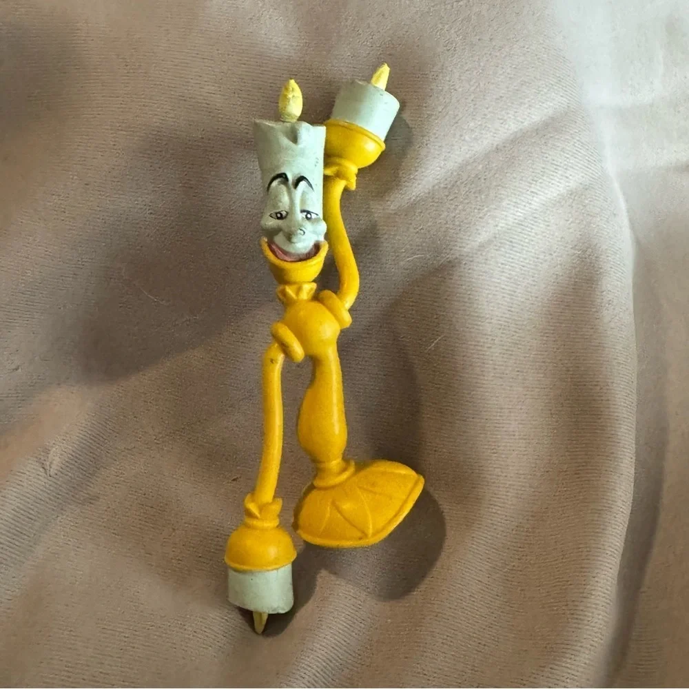 VTG Disney Just Toys The Beauty & The Beast Bendable Figures lot 5 1990s Heavy - Picture 7 of 12